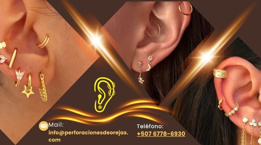 Piercing con joyas de oro