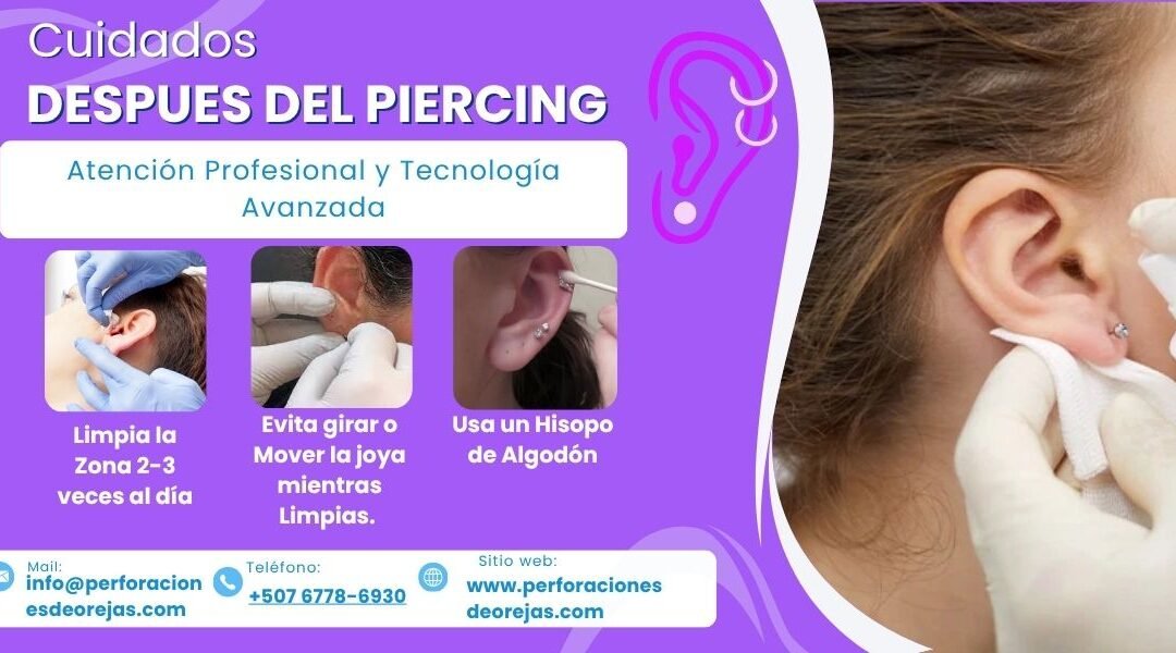 Cuidados despues del piercing